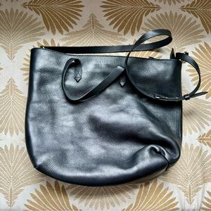 Large Black Leather Madewell Bag